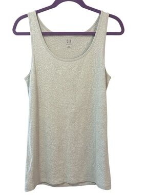 GAP Light Gray Scoop Neck Tank Top